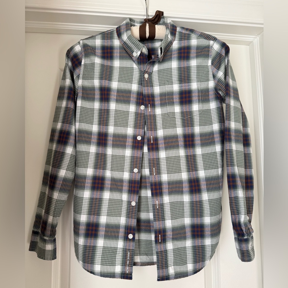 Boy Plaid Button-Down Shirt Size 11-12